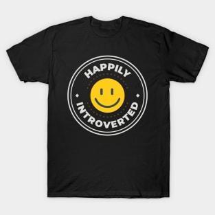 Happily introverted logo T-Shirt